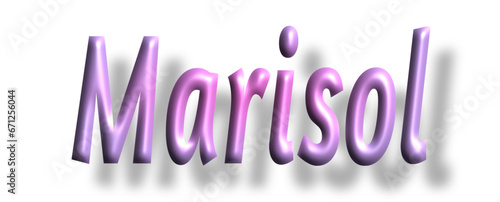 Marisol - pink color - female name - ideal for websites, emails, presentations, greetings, banners, cards, books, t-shirt, sweatshirt, prints, cricut, silhouette,

