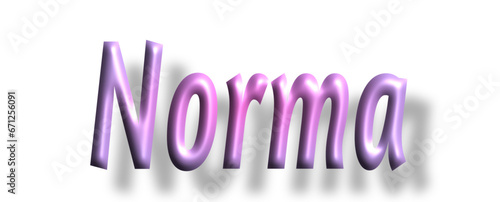 Norma - pink color - female name - ideal for websites, emails, presentations, greetings, banners, cards, books, t-shirt, sweatshirt, prints, cricut, silhouette,

