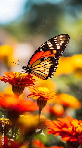 a butterfly on a flower © Alex
