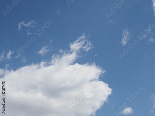 white cloud over blue sky background (ID: 671257475)