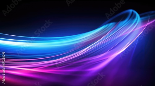 Neon Waves Background 