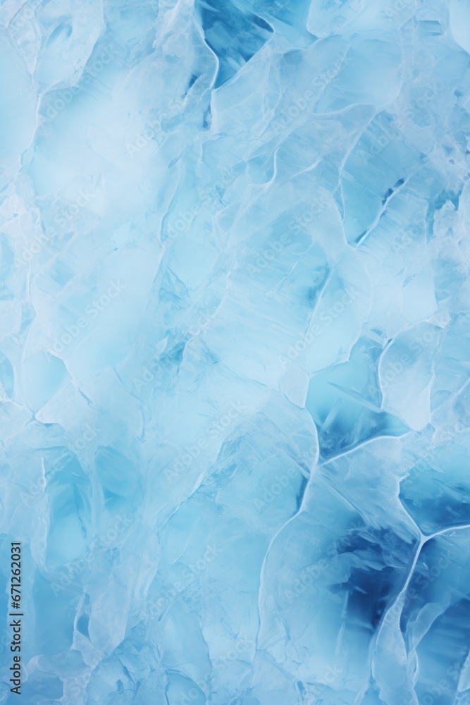 Obraz premium A detailed close-up of a surface covered in blue ice. This image can be used to showcase the beauty and texture of ice formations.