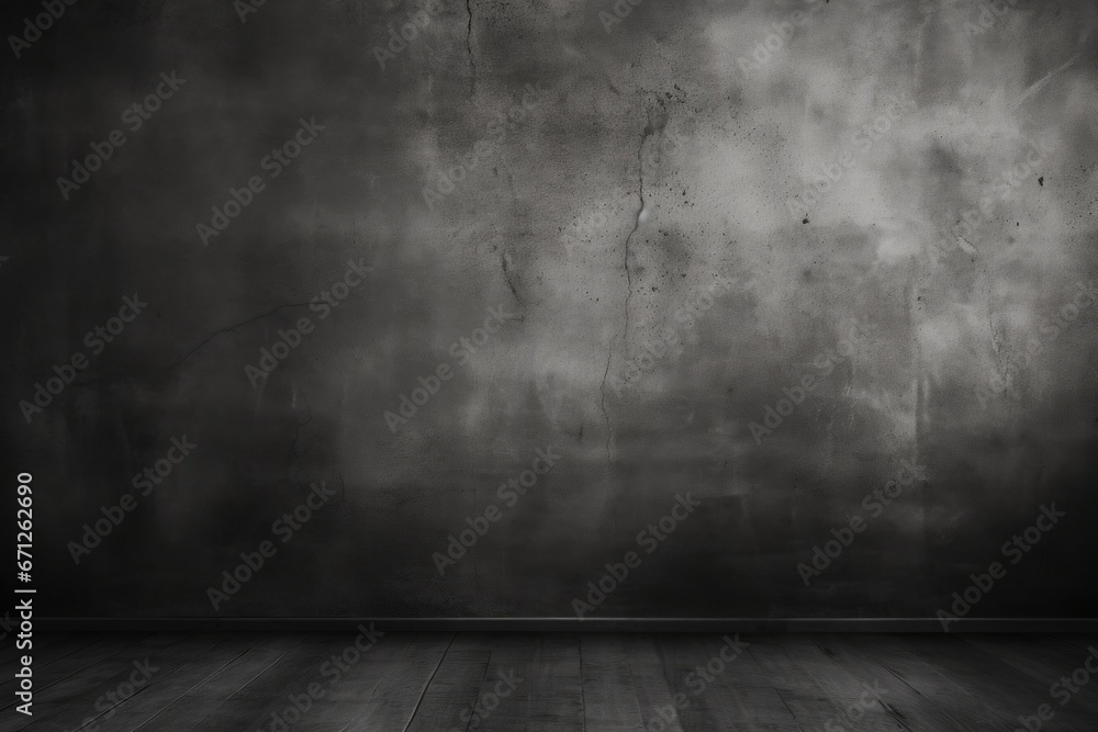 A black and white photo of an empty room. This versatile image can be used in various design projects - obrazy, fototapety, plakaty 