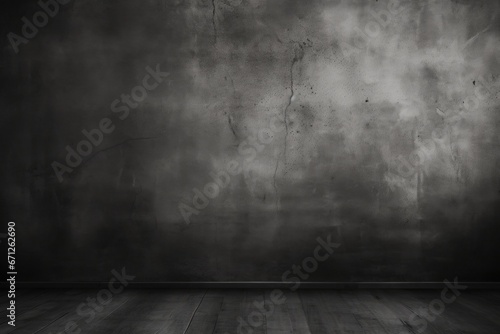 A black and white photo of an empty room. This versatile image can be used in various design projects
