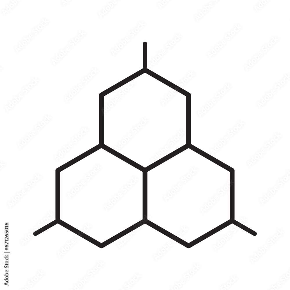 Nano science technology line icon Nano science technology line icon