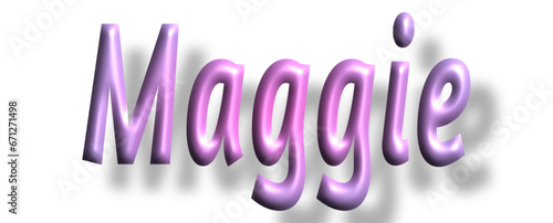 Maggie - pink color - female name - ideal for websites, emails, presentations, greetings, banners, cards, books, t-shirt, sweatshirt, prints, cricut, silhouette,