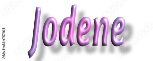 Jodene - pink color - female name - ideal for websites, emails, presentations, greetings, banners, cards, books, t-shirt, sweatshirt, prints, cricut, silhouette,