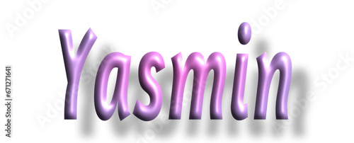 Jasmin - pink color - female name - ideal for websites, emails, presentations, greetings, banners, cards, books, t-shirt, sweatshirt, prints, cricut, silhouette,