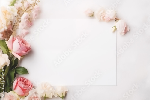Wedding Card Banner Card with Empty Space Background for Text