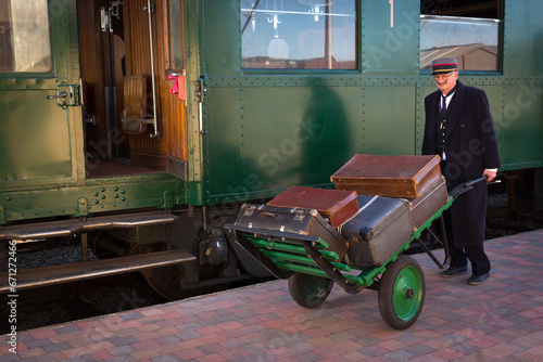 Fotografi 1920s train porter