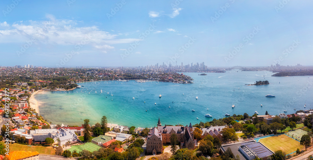 Fototapeta premium D Syd Watsons bay beach to CBD Pan