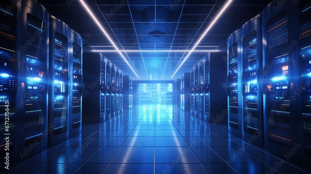 Tech Hub: A Glimpse Inside a High-Tech Server Room