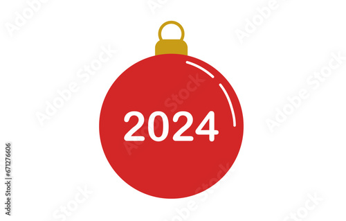 red christmas ball 2024