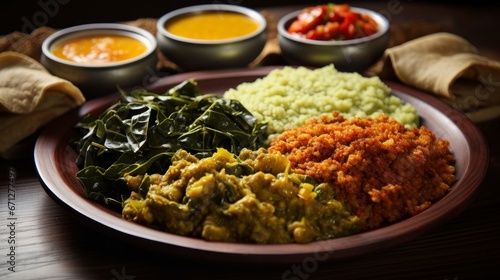 Traditional ethiopian cuisine