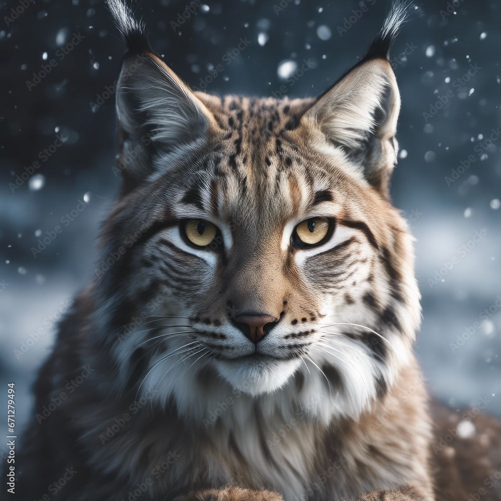 Obraz premium Lynx Photography Stock Photos cinematic, wildlife, lynx, Big Cat, for home decor, wall art, posters, game pad, canvas, wallpaper