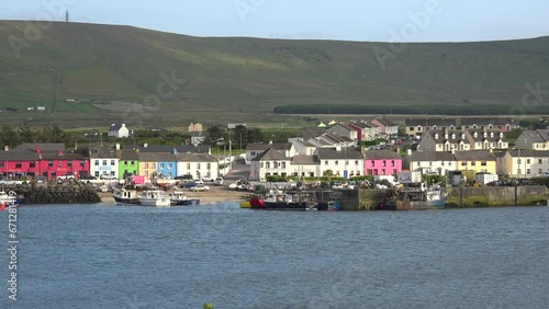 Wallpaper Mural IRELAND- 8.27.2023 -Excellent aerial footage of boats docking at the harbor of Portmagee, Ireland. Torontodigital.ca