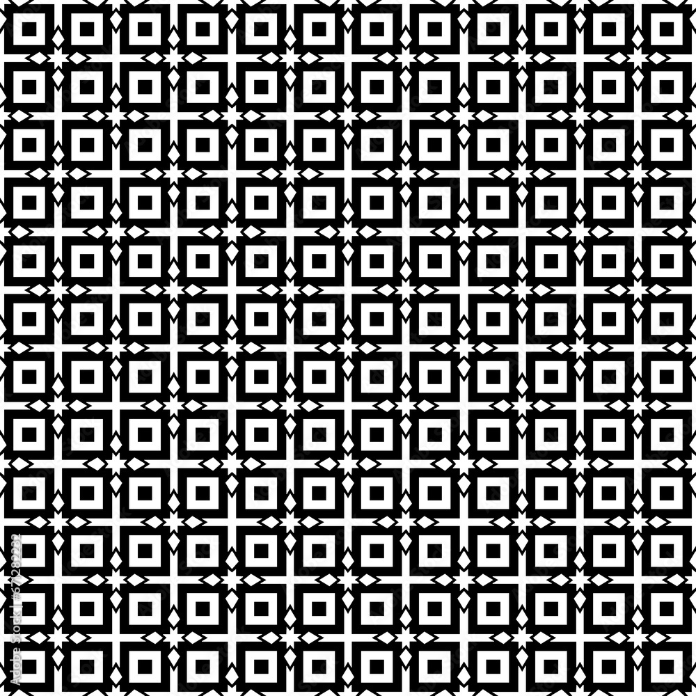 Fototapeta premium Black seamless abstract pattern. Overlay for background and backdrop. Ornamental design. PNG graphic illustration with transparent background.