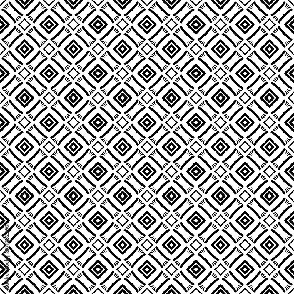 Black seamless abstract pattern. Overlay for background and backdrop. Ornamental design. PNG graphic illustration with transparent background.