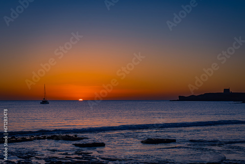 View of the sunset in Lanzarote near Papagayo. © Michael Shannon