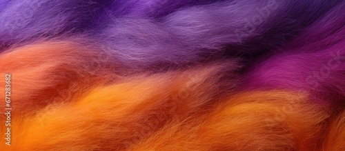 A detailed view of vibrant mohair fabric made of wool photo