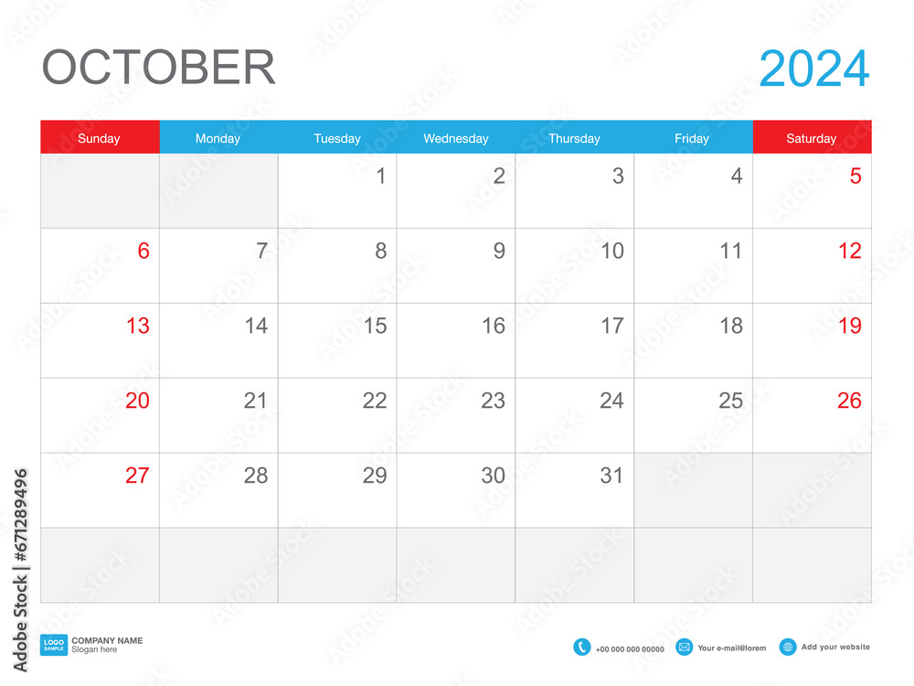 October 2024 templateCalendar 2024 design , Desk Calendar 2024