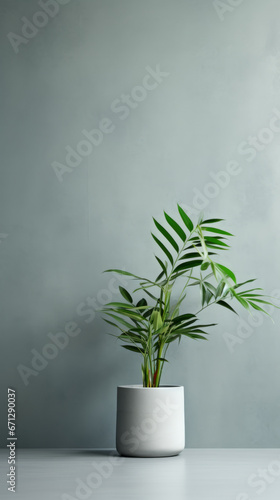 A potted plant sitting on top of a table