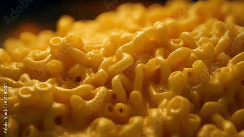close up of cheesy creamy mac and cheese