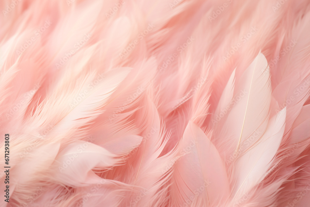 Background with blue feathers