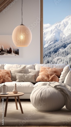 Cozy animated livivng room (UHD Wallpaper) photo