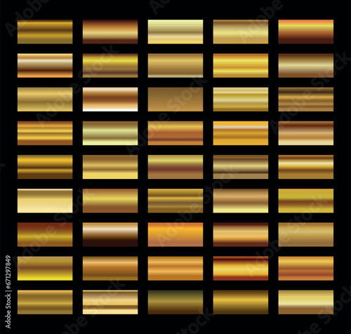 Gold background texture vector icon seamless pattern. Light, realistic, elegant, shiny, metallic and golden gradient illustration. Mesh material. Design for frame, ribbon, coin, abstract