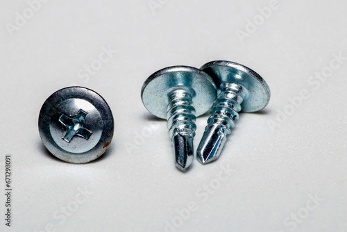 Canvas Print self drilling screws with hex head and phillips head for joining metals