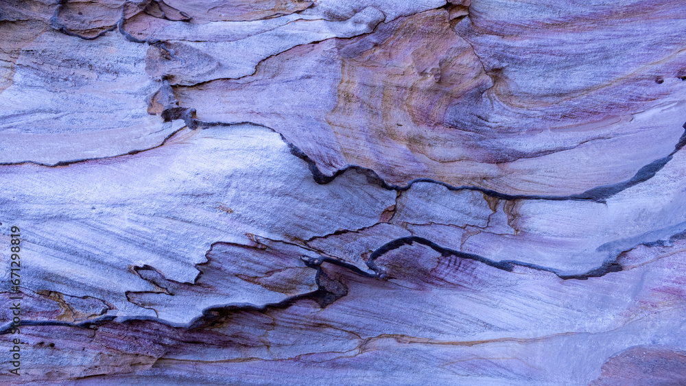 Naklejka premium Sandstone Caves, NSW, colors and formations