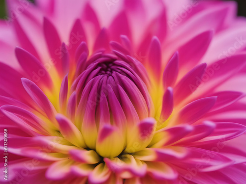 Dahlia blossom up close. a floral design background. Close up of a blooming medicinal plant. Nature based idea. 