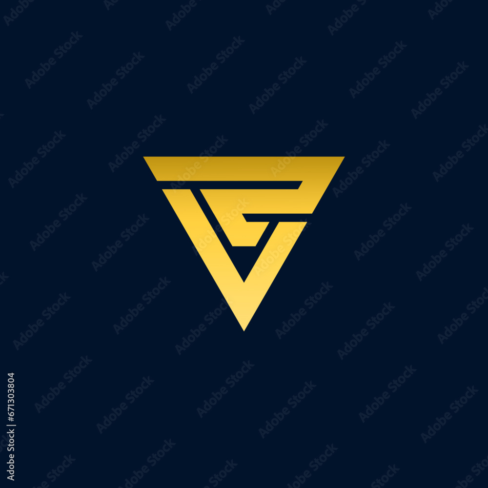 abstract letter pl triangle line geometric design logo vector abstract letter pl triangle line geometric design logo vector