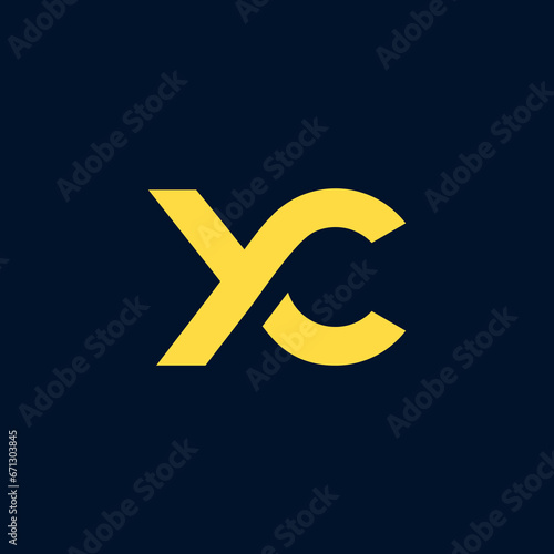 Initial letter yc logo or ch logo vector design template photo