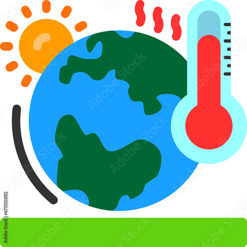 Global warming Icon