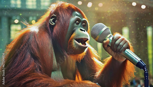 Singing orangutan