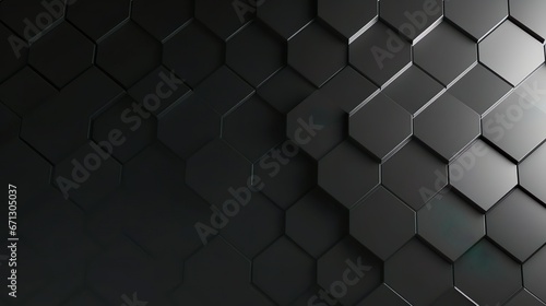 Abstract black texture background hexagon © Jodie