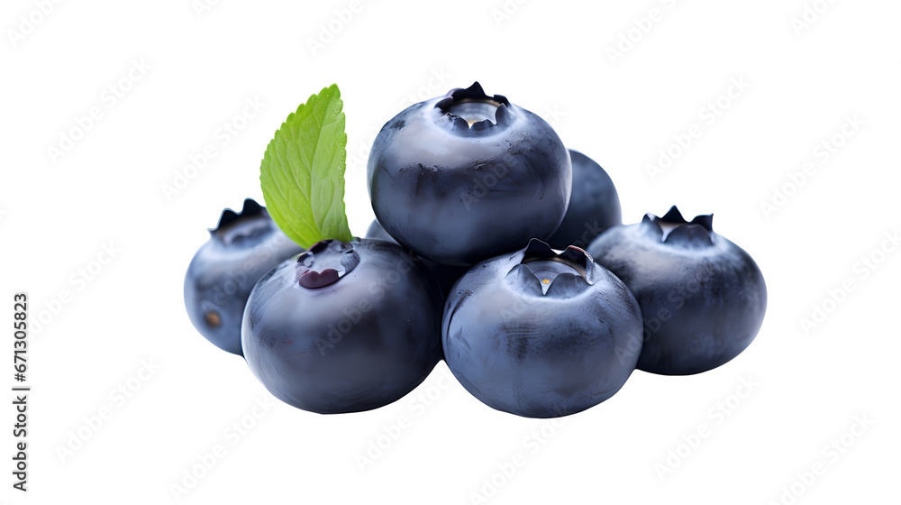 Blueberries on transparent background Blueberries on transparent background