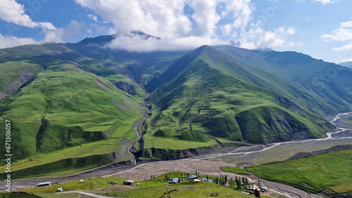 Xinaliq, an ancient village on the UNESCO list in the Azerbaijani part of the Caucasus, inhabited by the descendants of Noah photo