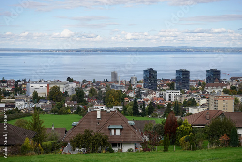 view of the Rorschach city in Switzerland