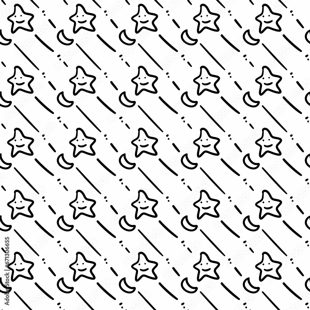 seamless pattern of cute cartoon background seamless pattern of cute cartoon background