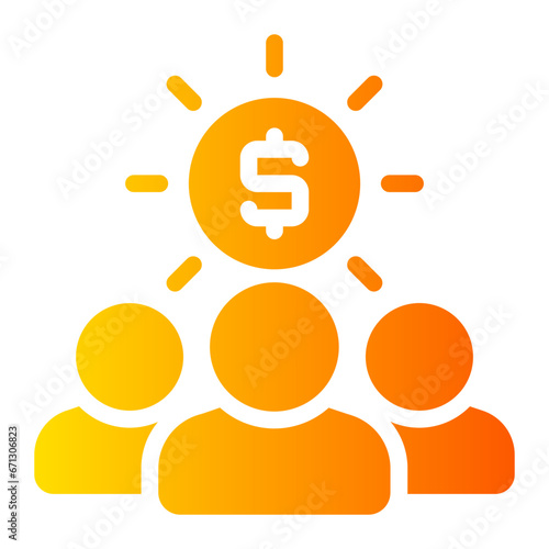 shareholder gradient icon