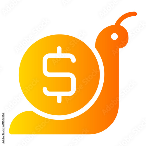 slowly gradient icon