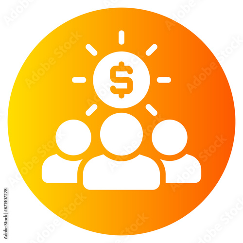 shareholder gradient icon
