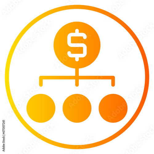 budget gradient icon