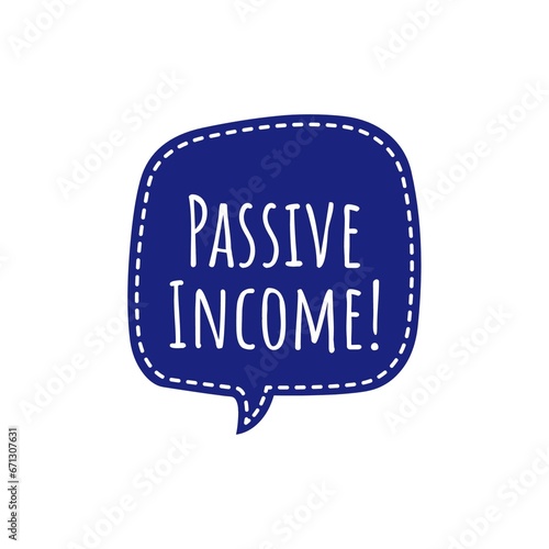''Passive Income'' Quote Illustration