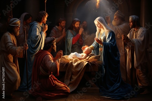 Jesus Birth, A Timeless Miracle Depicting the Savior's Arrival in a Humble Manger, Bringing Hope and Salvation to the World