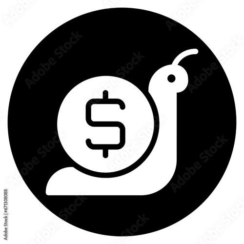 slowly glyph icon