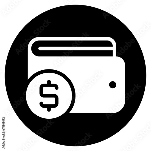 wallet glyph icon